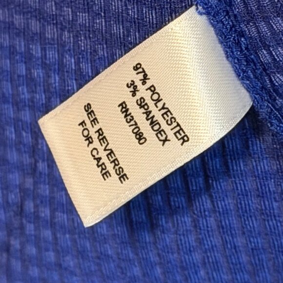 Cato Blue V-Neck Ruched Dress Size 18/20W Polyester Spandex Blend Dress . NWT - Picture 4 of 12